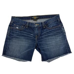 Lucky Brand Distressed Denim Jean Cut Off Shorts Size 8/29 Summer